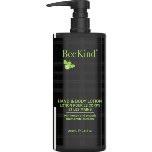 BeeKind Hand/Body Lotion Ultralux Dispenser Bottle, Empty, Refillable, 9.6oz/285ml